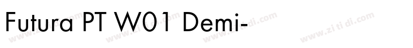 Futura PT W01 Demi字体转换